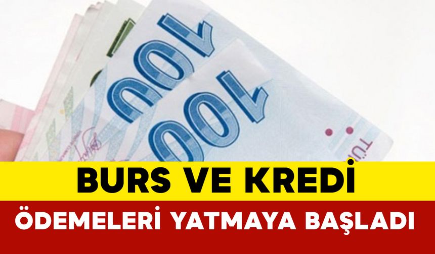 Öğrencilerin 2 aylık burs kredi ödemeleri hesaplara yatırıldı