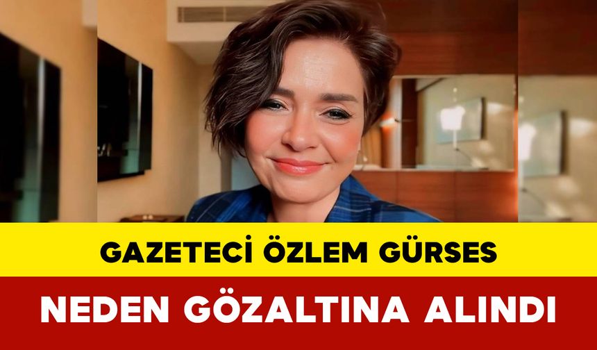 Gazeteci Özlem Gürses gözaltına alındı