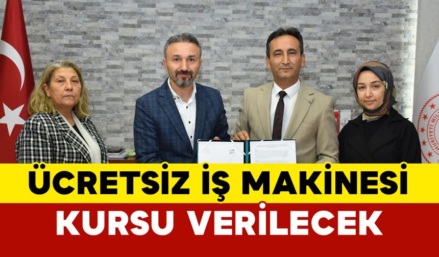 Karaman’da Ücretsiz İş Makineleri Sürücü Eğitimi Başlıyor