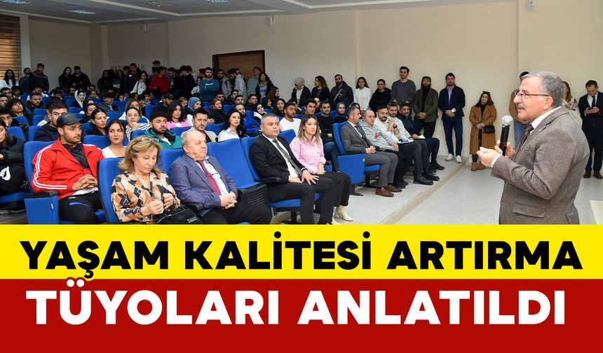 Kmü’lü Öğrencilere Yaşam Kalitesini Artırma Tüyoları Anlatıldı