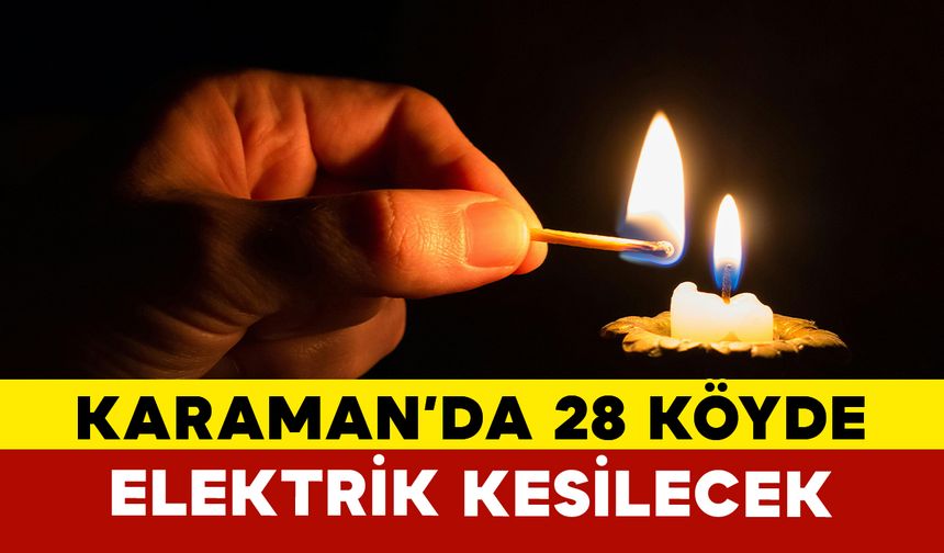 28 Köyde Elektrik Kesintisi