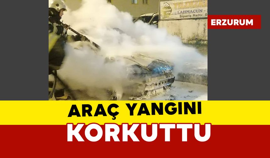 Araç yangını korkuttu: kullanılamaz hale geldi