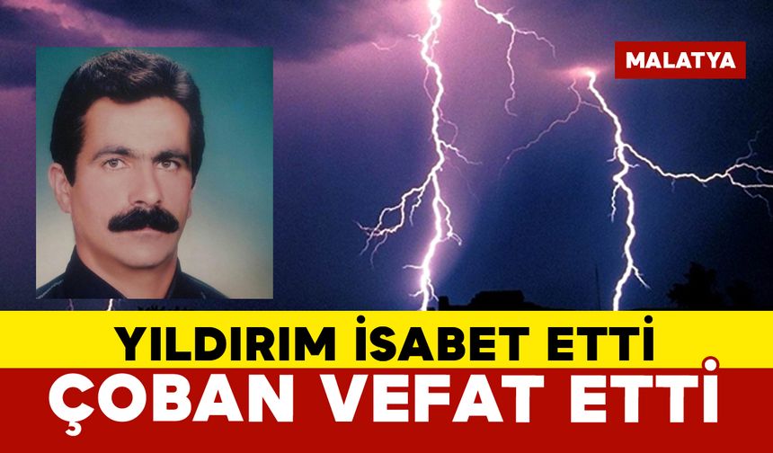 Malatya’da yıldırımın isabet ettiği çoban hayatını kaybetti