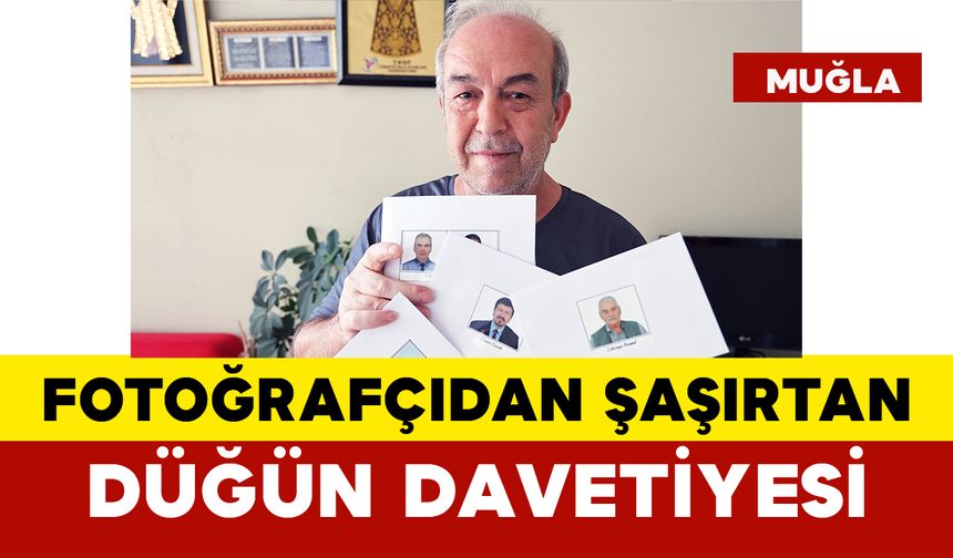 Fotoğrafçıdan Şaşırtan Düğün Davetiyesi