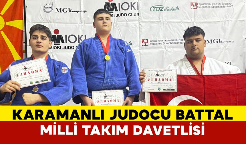 Karamanlı Judocu Battal Milli Takım Davetlisi