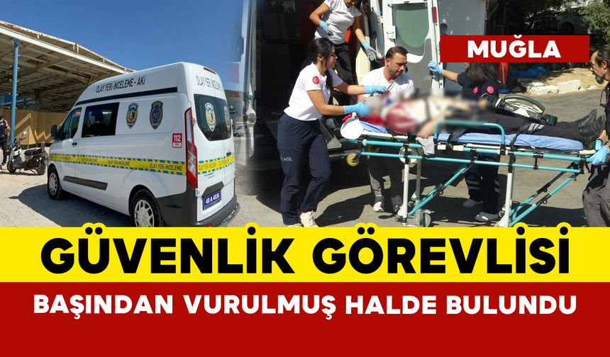 Güvenlik görevlisi başından vurulmuş halde bulundu