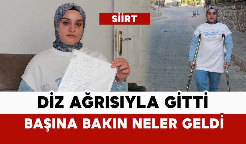 Diz ağrısıyla gitti başına bakın neler geldi