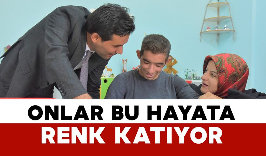Özel öğrenciler el sanatlarıyla hayata renk katıyor
