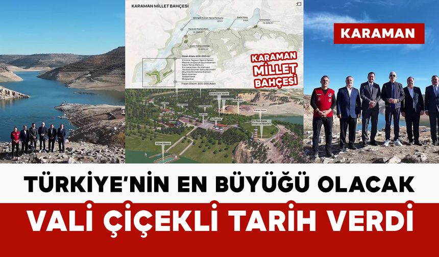 Türkiye’nin En Büyük Millet Bahçesi İçin Vali Çiçekli Tarih Verdi