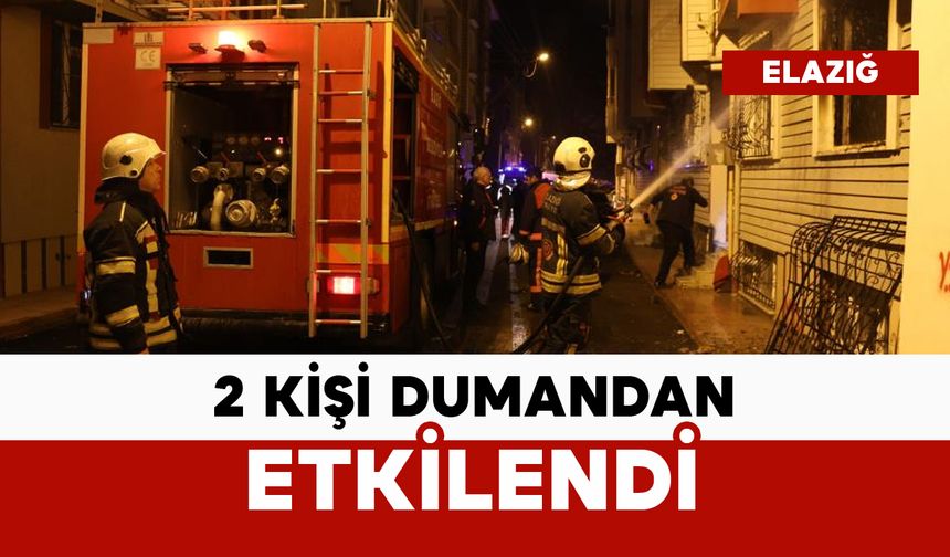 2 kişi dumandan etkilendi