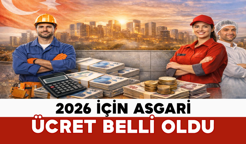 2026 Yılı Asgari Ücret Belli Oldu