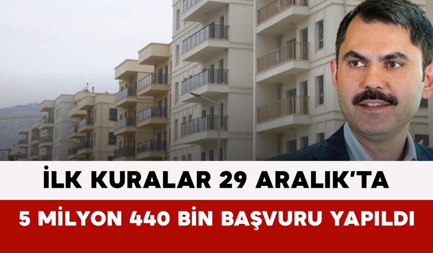İlk Kuralar 29 Aralık’ta: 5 Milyon 440 Bin Başvuru Yapıldı