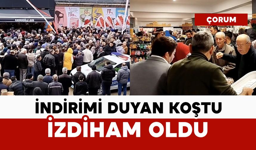 İş yeri açılışında izdiham oldu