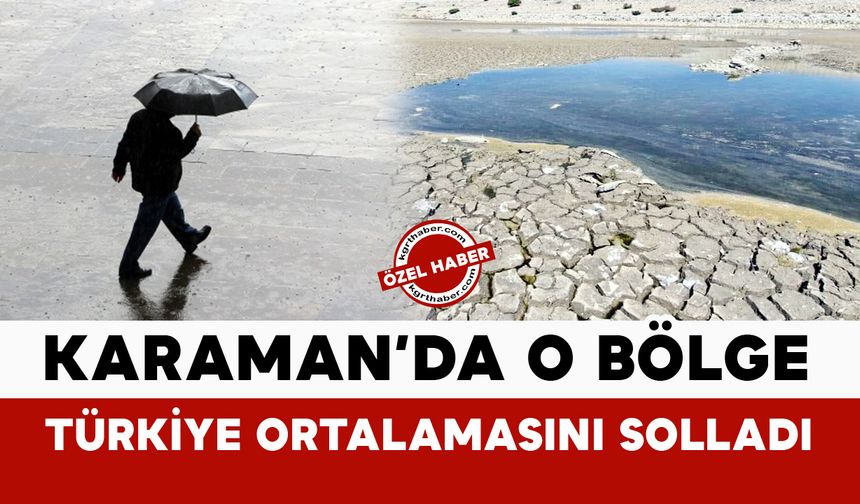 Karaman’da O Bölge Türkiye Ortalamasını Solladı