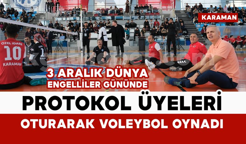 KMÜ'de Farkındalık Maçı: Protokol, Sporcularla Sahaya İndi