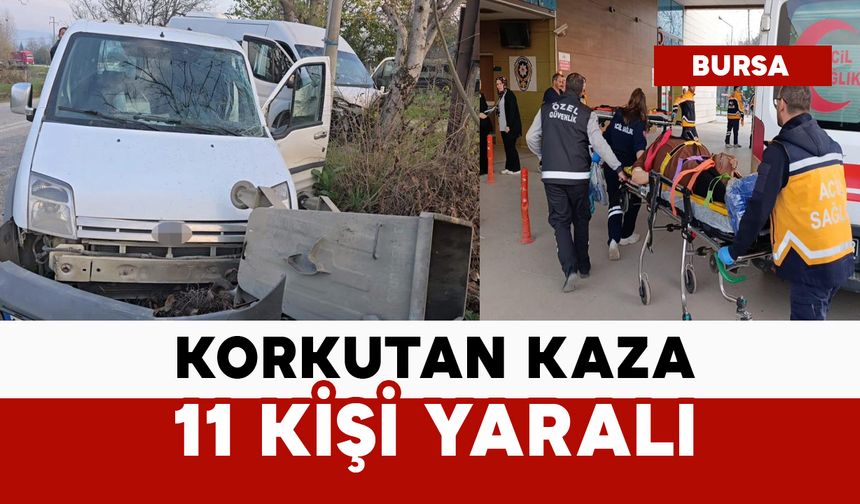Korkutan kaza: 11 yaralı