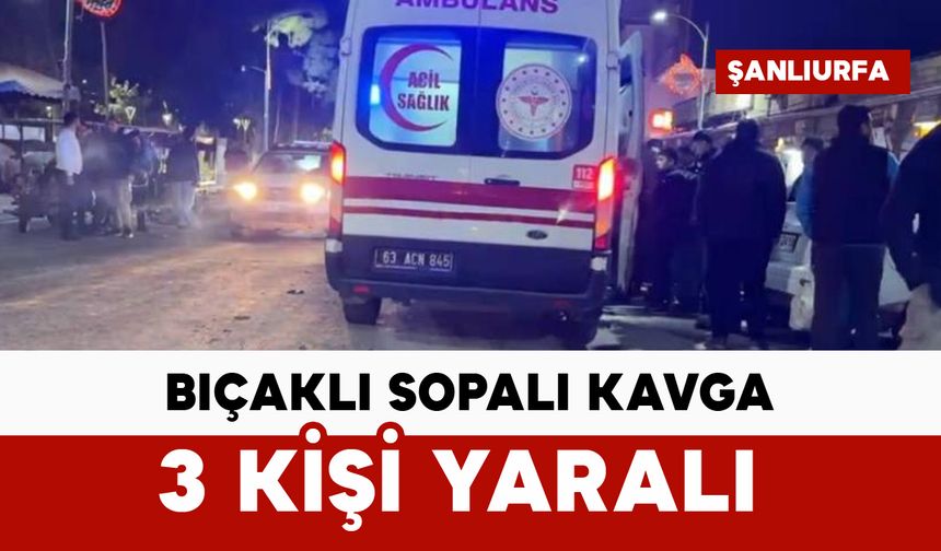 Manav esnafı arasında bıçaklı sopalı kavga: 3 yaralı