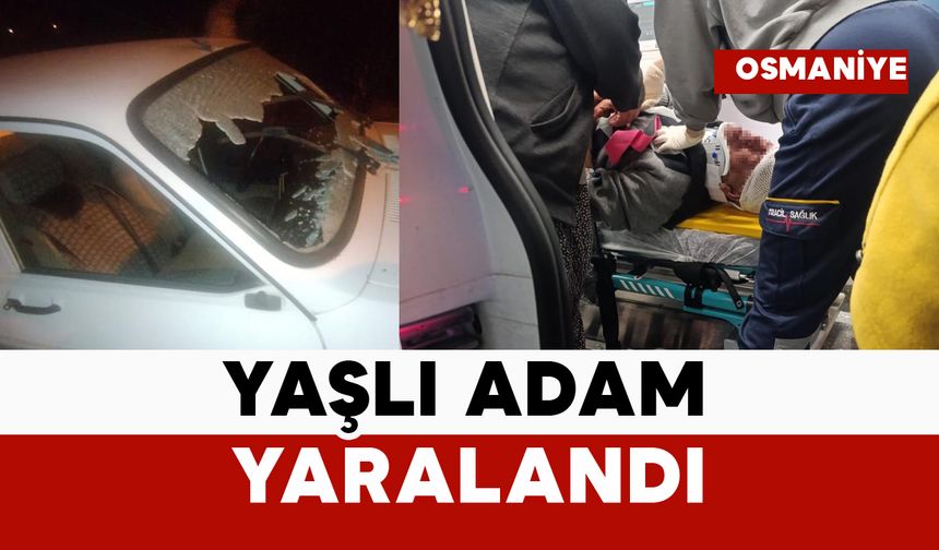 Otomobil çarptı: yaşlı adam yaralı