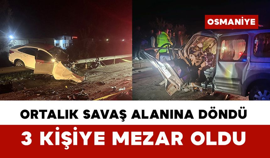 Otomobil ile hafif ticari araç çarpıştı: 3 ölü, 2 yaralı