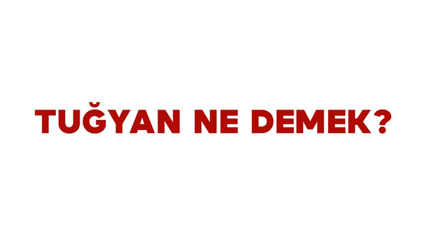 Tuğyan Ne Demek? Tuğyan İsminin Anlamı Nedir?