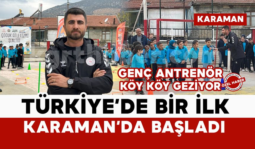 Türkiye'de ilk defa Karaman'da başladı: 57 bin öğrenci atletizmle tanıştı