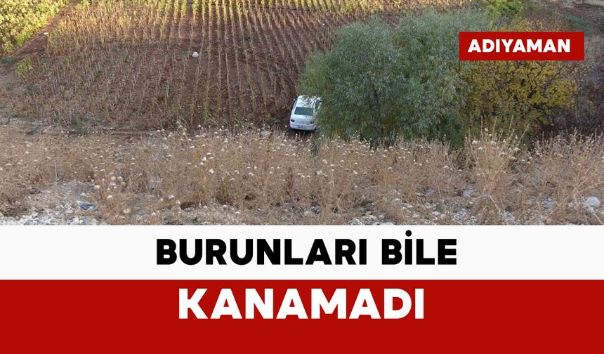 Uçurumdan uçan otomobili görenler şaşırdı