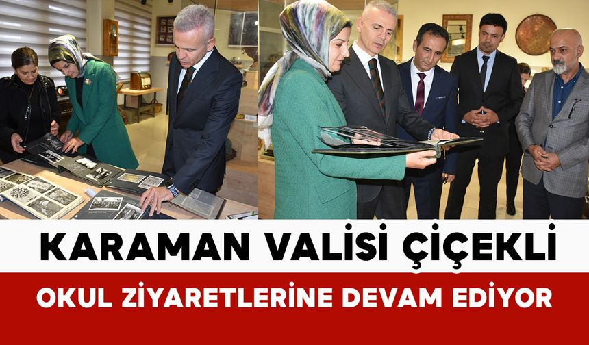 Vali Çiçekli okul ziyaretlerine devam ediyor