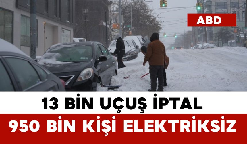 ABD'de kar fırtınası kabusu sürüyor