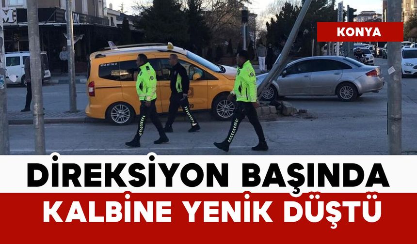 Direksiyon başında kalbine yenik düştü