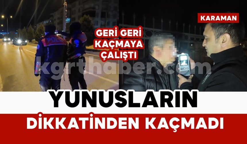 Alkollü sürücü Yunus timlerinin dikkatinden kaçmadı