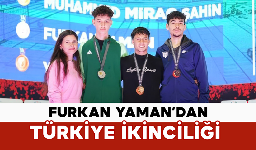 Karamanlı Furkan Yaman’dan Türkiye İkinciliği