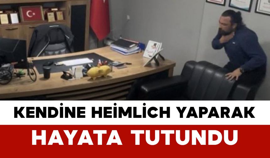 Nefesi Kesildi Kendine Heimlich Yaparak Hayata Tutundu