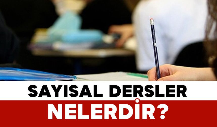 Sayısal Dersler Nelerdir?