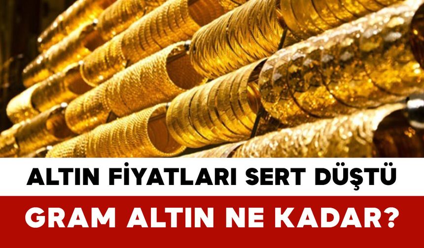 Altın Fiyatları Sert Düştü: Gram Altın 5.850 TL’ye Geriledi