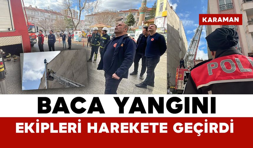 Bacadaki yangın ekipleri harekete geçirdi