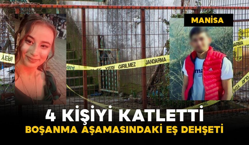 Boşanma aşamasındaki eş 4 kişiyi katletti