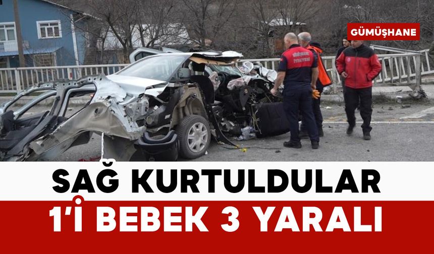 Bu araçtan sağ çıktılar: 1'i bebek 3 yaralı