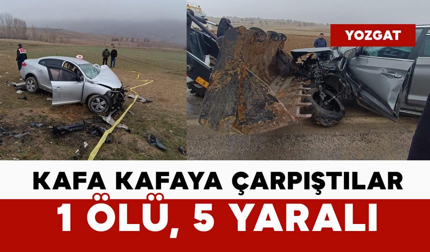 Kafa kafaya çarpıştılar: 1 ölü, 5 yaralı