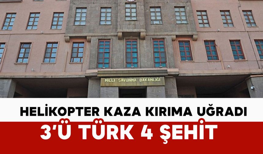 Katar'da helikopter kaza kırıma uğradı: 4 şehit