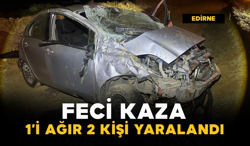 Savrularak takla attı: 1'i ağır 2 kişi yaralandı