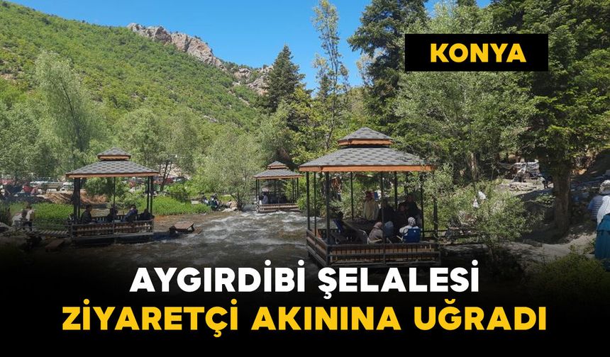 Aygırdibi Şelalesi ziyaretçi akınına uğradı