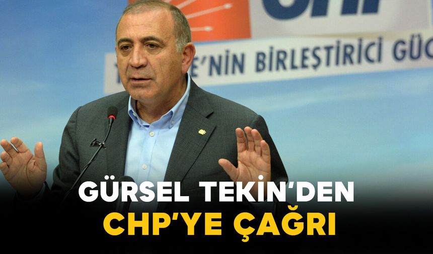 Gürsel Tekin’den CHP’ye Çağrı