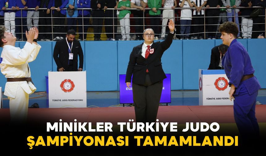Karaman’da Minikler Türkiye Judo Şampiyonası Tamamlandı