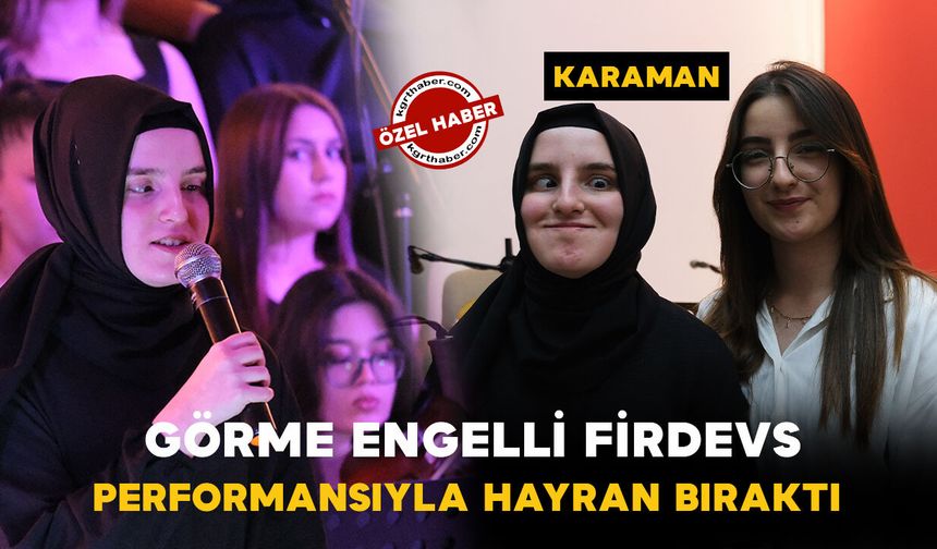 Lisenin yıl sonu konserinde görme engelli Firdevs performansıyla geceye damga vurdu