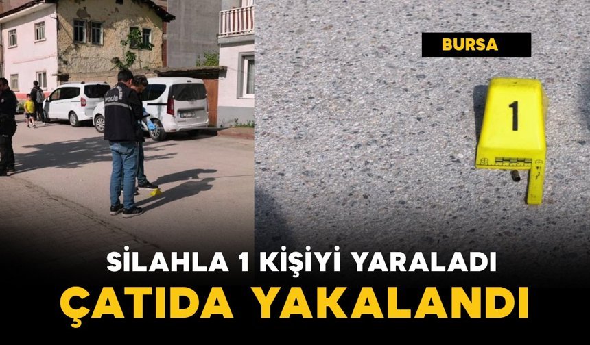 Silahla bir kişiyi yaralayan şahıs, çatıda yakalandı