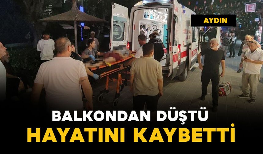 Balkondan düştü: yaşlı adam hayatını kaybetti