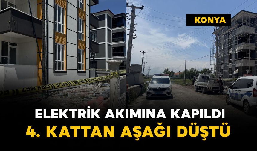 Elektrik akımına kapıldı: 4. kattan düştü