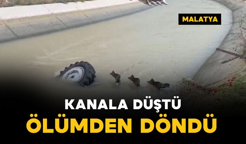 Kanala düştü: ölümden döndü