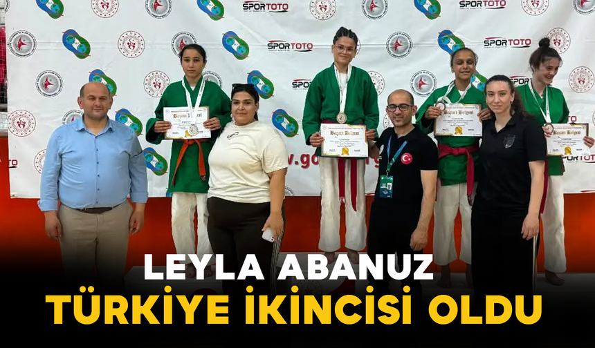 Leyla Abanuz Türkiye İkincisi Oldu