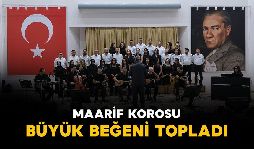 Maarif Halk Dansları Ekibi ve Korosu izleyenleri hayran bıraktı
